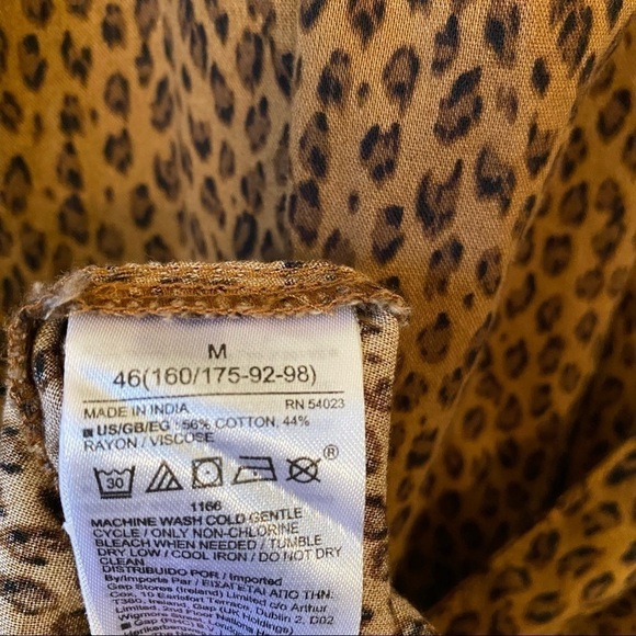 GAP-ANIMAL Print Tie-Belt Dress (Size:Medium) - Picture 11 of 12